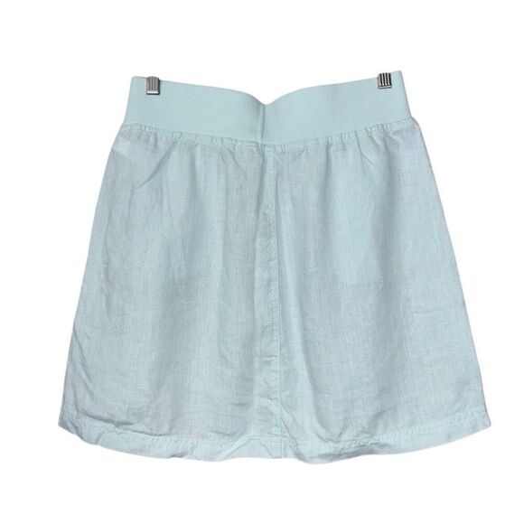 Athleta Linen Seline Skirt water blue size 8 - Picture 3 of 11